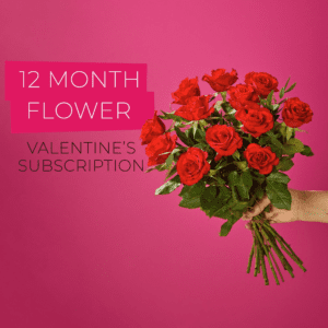 Valentine's 12 Month Flower Subscription